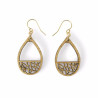 'Tear drop' dangle earrings