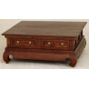 CT 4 Drawer Opium Leg Coffee Table 100 x 80cm
