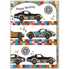 Cars Greeting Card Mosaic
