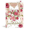 Bride Holding Bouquet Greeting Card