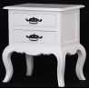 CT 2 Drawer French Lamp Table in White