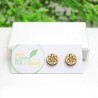 Atom (science) stud earrings