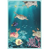 A Doggy Paddle in the Sea Greeting Card Our Aussie Way