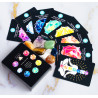 Chakra Card Set With 8 Cards and 7 Crystal Set With Black Box