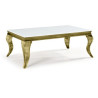 BT Chateau Coffee Table with White Glass Top
