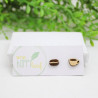 Coffee bean and cup studs