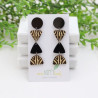 'Day and Night' dangle earring