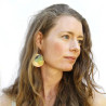 45 Round Fire Reversible Earrings