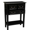 CT 3 Drawer Sofa Table in Black