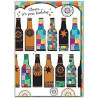 Beer Bottles Greeting Card Mosaic