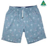 Castaway Abstract Cotton Short - Green