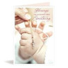 Christening Girl Baby Girl Hands Greeting Card