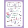 Daughter Daschund With Balloons Greeting Card